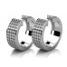 2.00 Ct. TW Round Diamond Inside/Outside Hoop Earrings in 14 kt. Clip Mounts